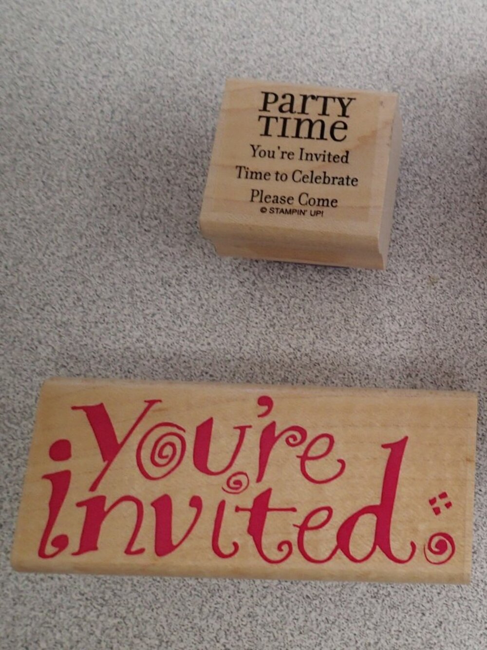 You're Invited / Please Come Stamper Set of 4